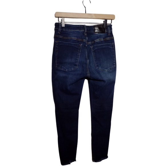 One Teaspoon Skinny Jeans Blue Mid Rise Stretch Denim Size 29 - Picture 3 of 6